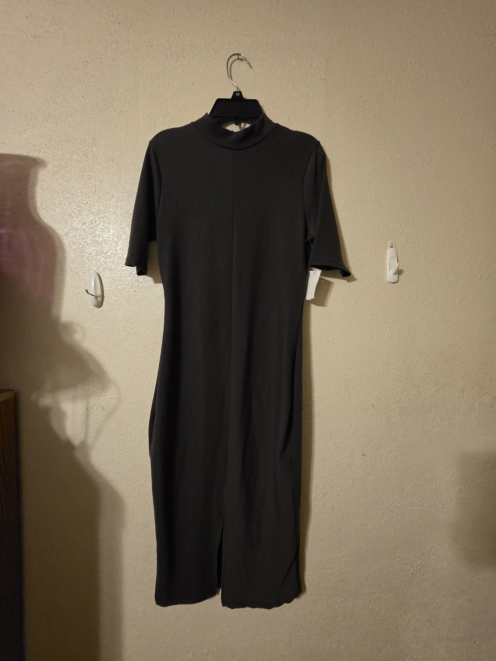 Charlotte Russe Black Midi Dress with Mock Neck